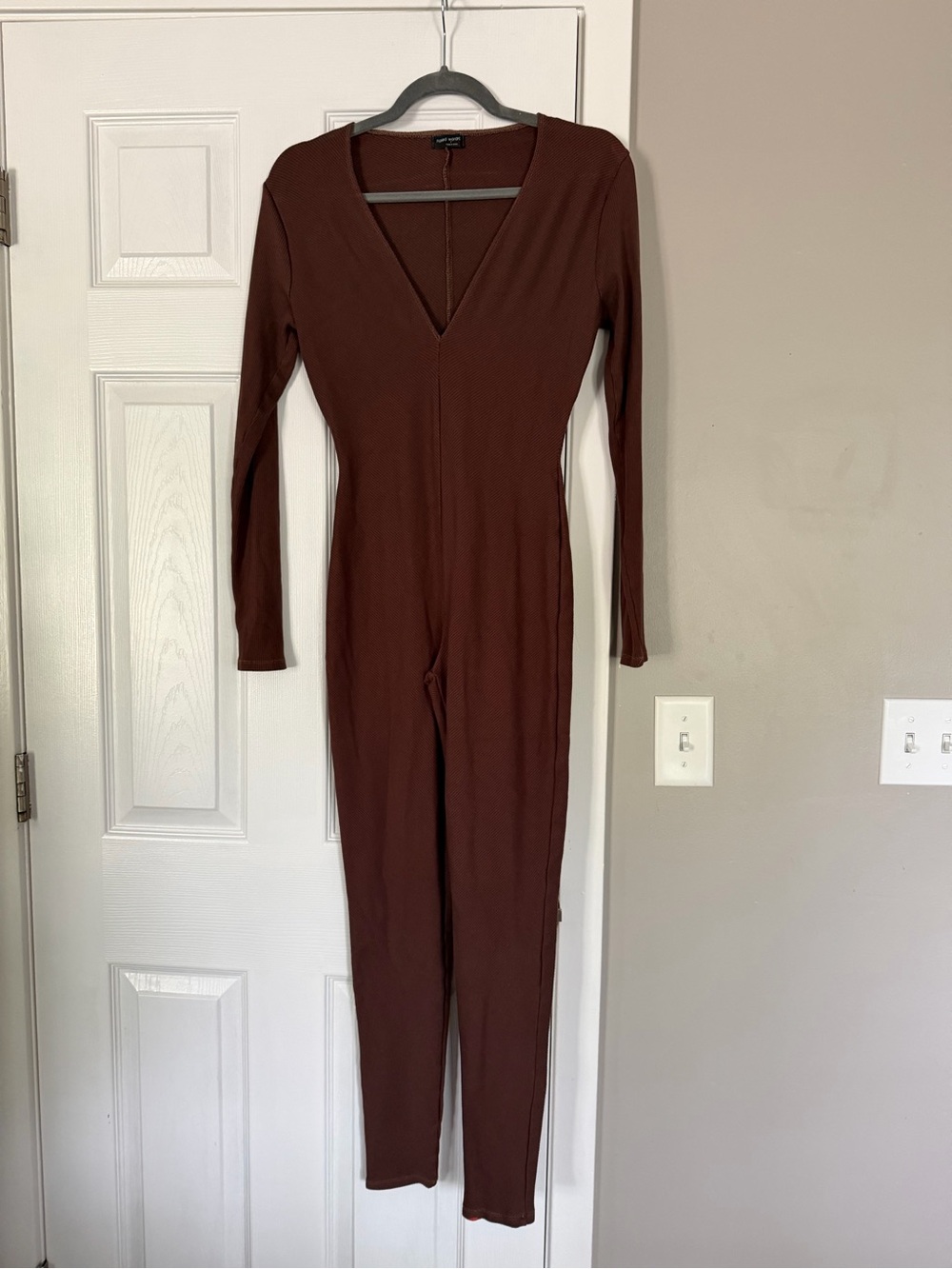 Naked Wardrobe Brown Bodysuit Base Layer Jumpsuit Basic
